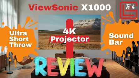 Viewsonic X1000 4K Ultra Short Throw Smart Projector Review
