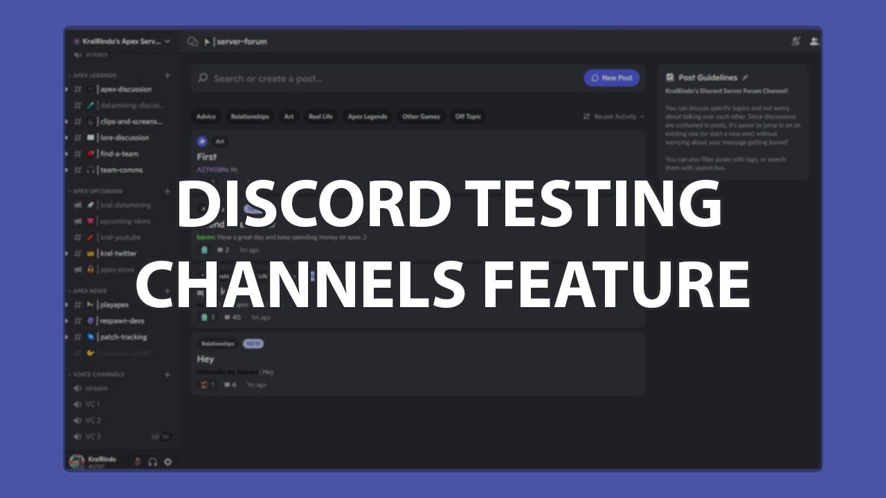 Discord Channels Feature