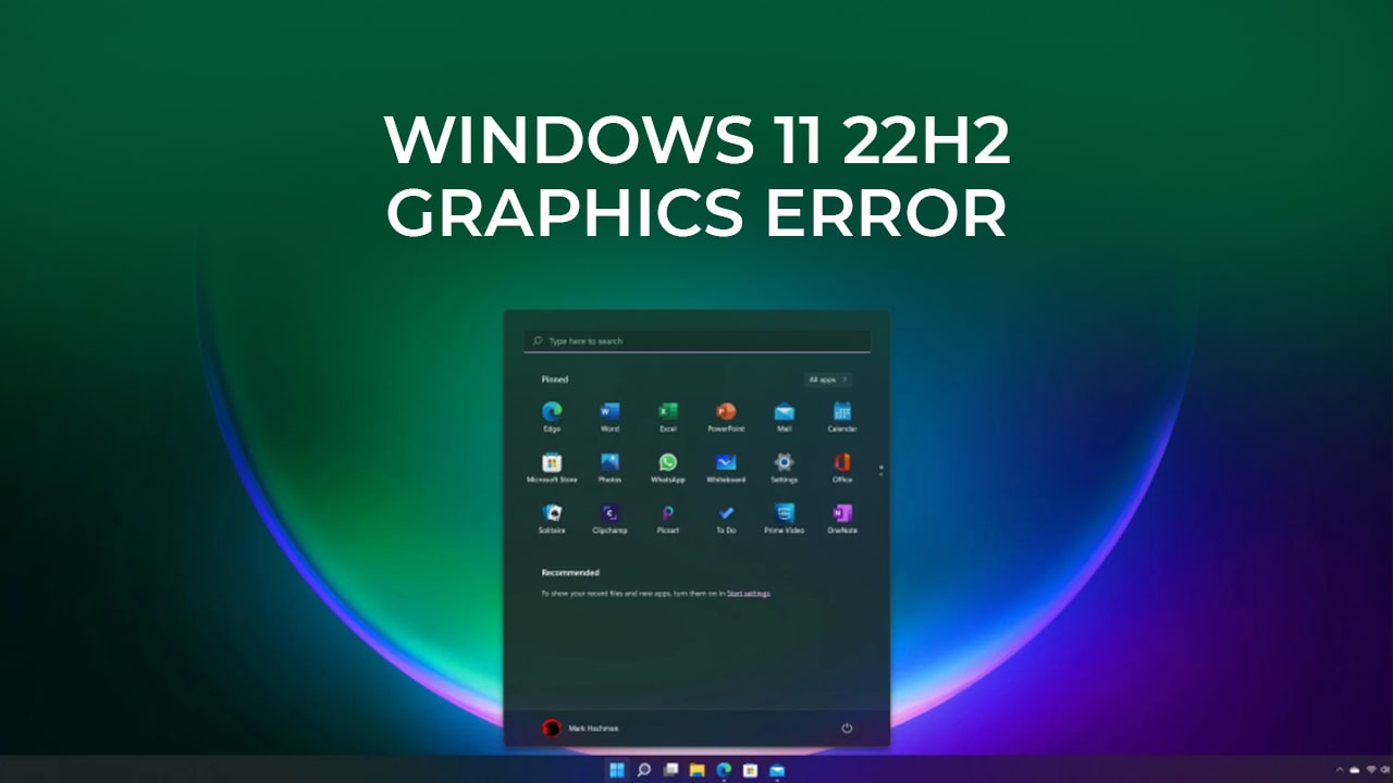 Windows Graphics Error