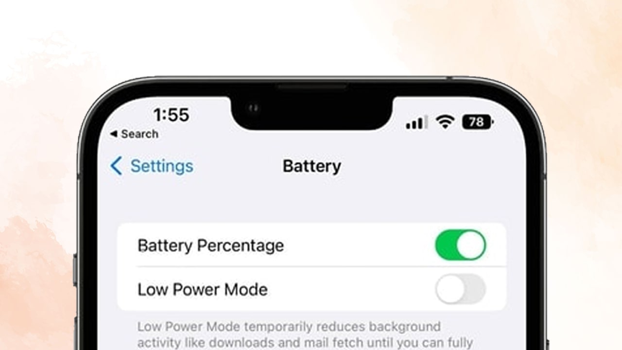 iOS Battery Indicator