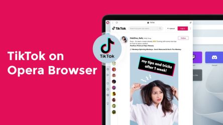 TikTok on Opera Browser