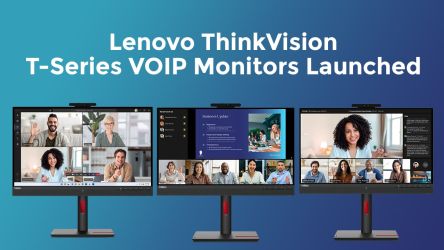 Lenovo ThinkVision T-Series VOIP Monitors Launched